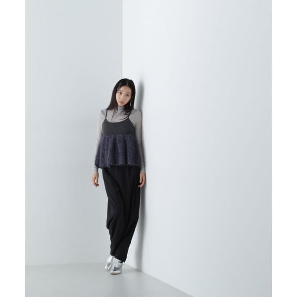 Natural Beauty Basics Popcorn Shaggy Knit Sweater, Camisole, Women's, Off-White