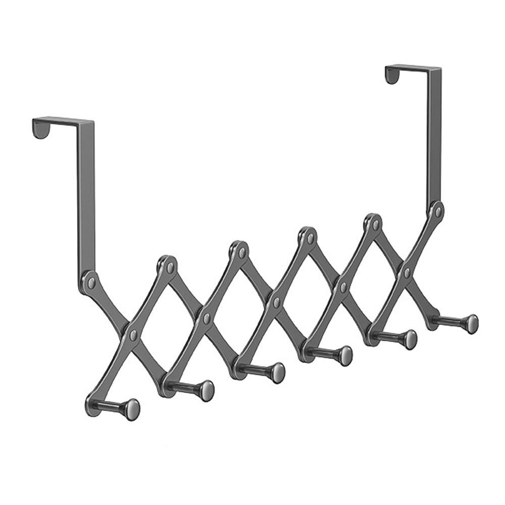 No-Punch Clothes Coat Hooks Carbon Steel Clothing Hangers Door Hooks Hanger  Kitchen Supplies