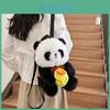 Plush Cute Panda Handheld Avocado Mahjong Gourd Design Backpack Children
