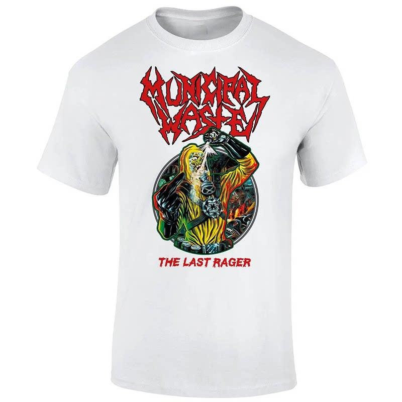 ZX Новая Американская Ругающаяся Металлическая Группа MUNICIPAL WASTE Мужская Панк-Рок Стиль Американская Футболка с Коротким Рукавом