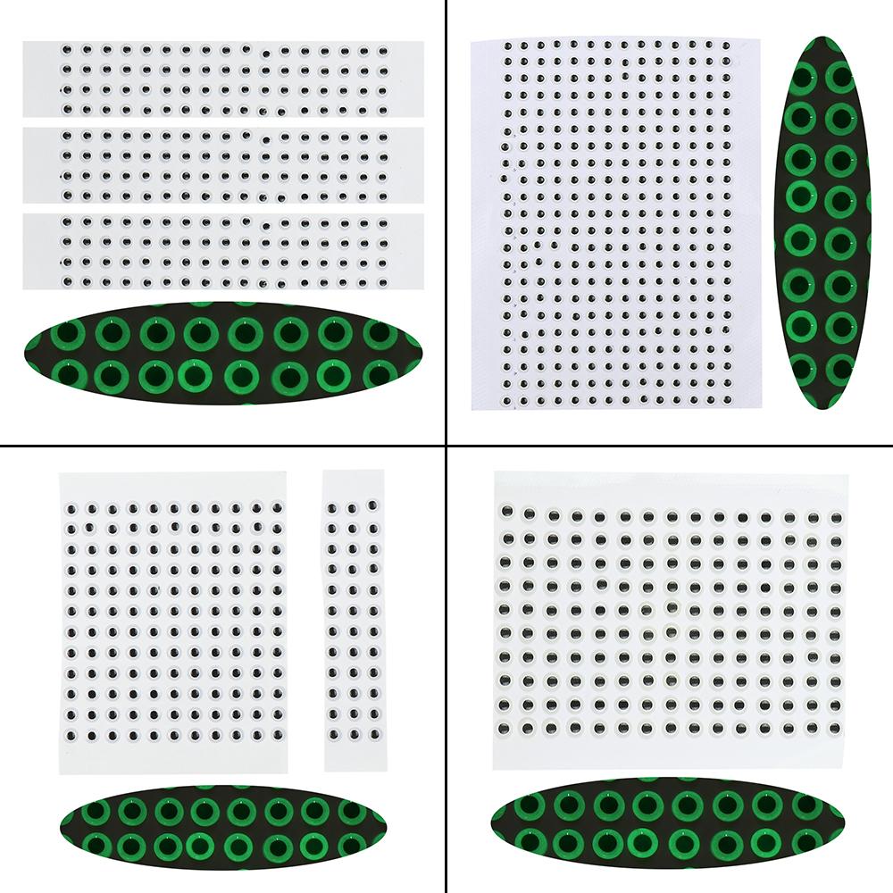 3mm/4mm/5mm/6mm Fly Tying Simulation Fishing 3D Holographic Luminous Fish Lure Eyes Fishing Bait
