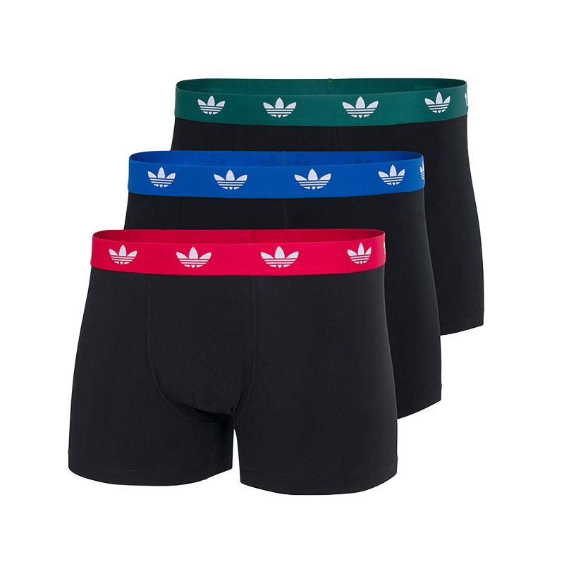 Adidas Originals SS25 Comfortable Soft Skin-Friendly Breathable Mid-Rise Underwear 3-Pack Men Underwear 4AR002-900