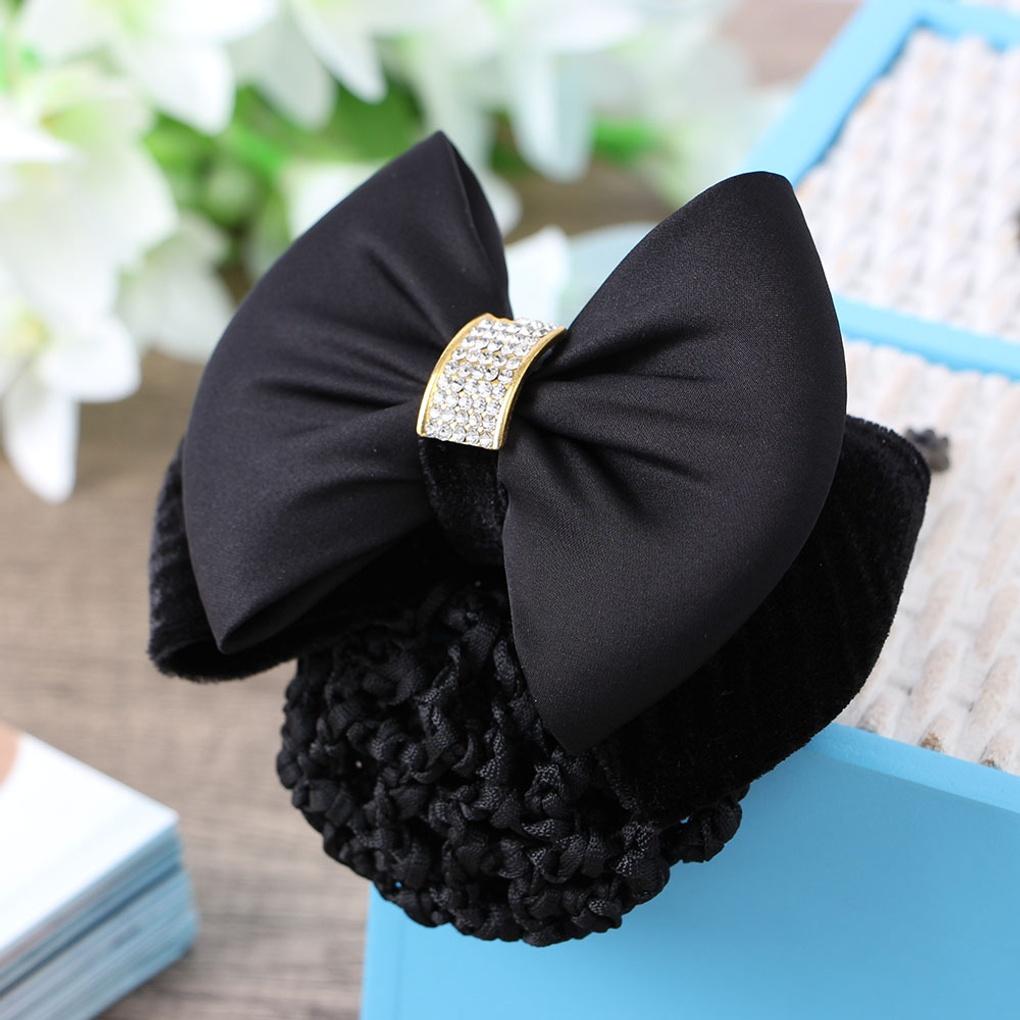 Женская повседневная квадратная кубическая сетка для волос с лентой для прически пучок