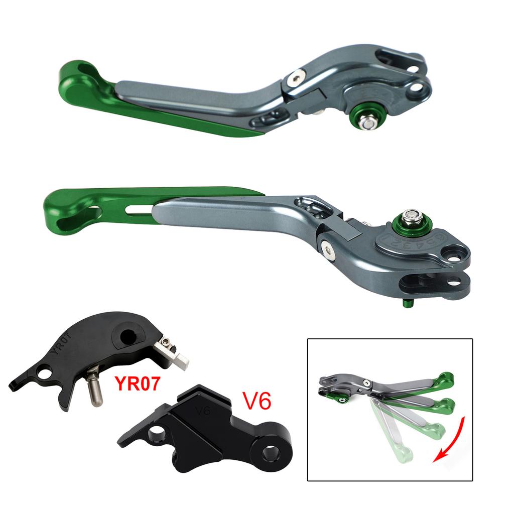 Adjustable Clutch Brake Lever fit for YAMAHA XSR900 XSR900GP MT-09 24-25 Green