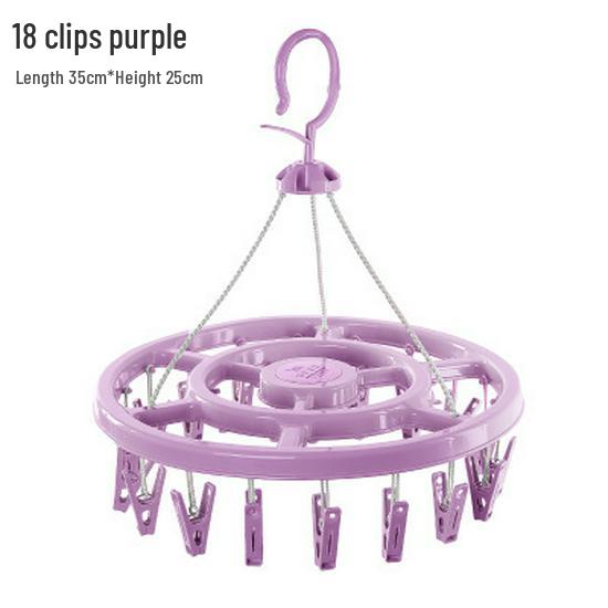 Sock Drying Windproof Underwear Rack With Thickened Multifunctional Hanger Clips
