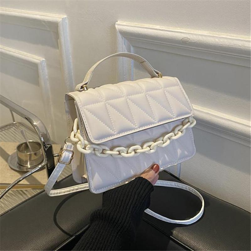 Mini Casual Quilted Crossbody Bag with Magnetic Closure and Adjustable Strap,Small Handbag Tote Shoulder Bag for Women Daily Use