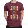 Мужская винтажная футболка с принтом 'Shoot People Photographer' Новинка 100% хлопок Футболка с коротким рукавом T