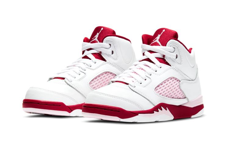 Jordan 5 Ретро Белый Розовый Красный PS 440893-106