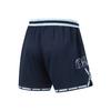 Li Ning Badfive Basketball Series Color Block Letter Mid Waist Drawstring Quick Dry Straight Casual Shorts Men Shorts Deep-Navy-Blue AAPU025-4