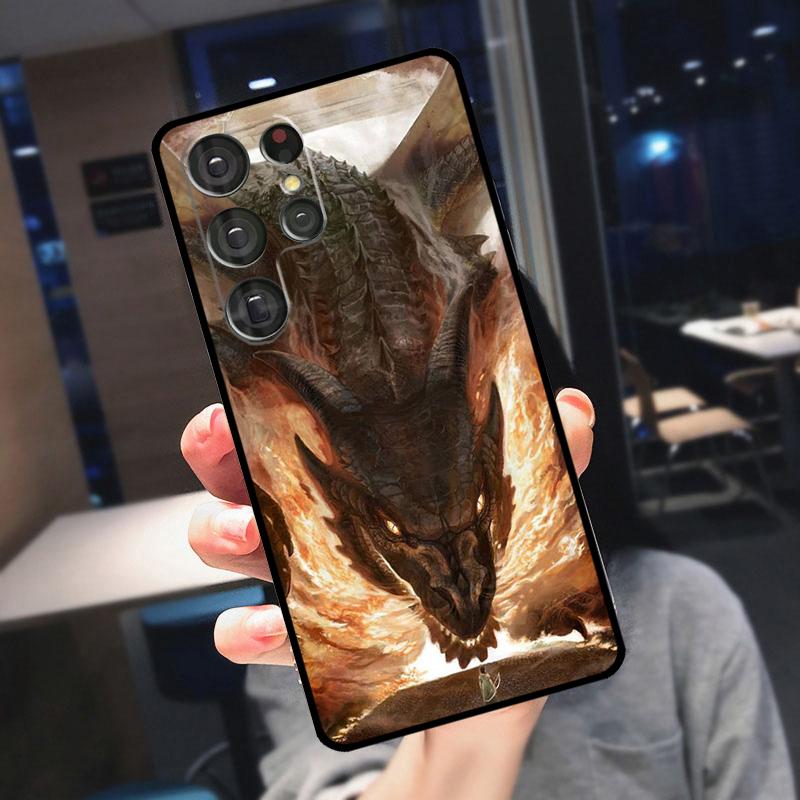 Крутой арт-чехол с драконом для Samsung Galaxy S25 S24 S21 S22 S23 Ultra S9 S10 Plus S24 FE S21 FE