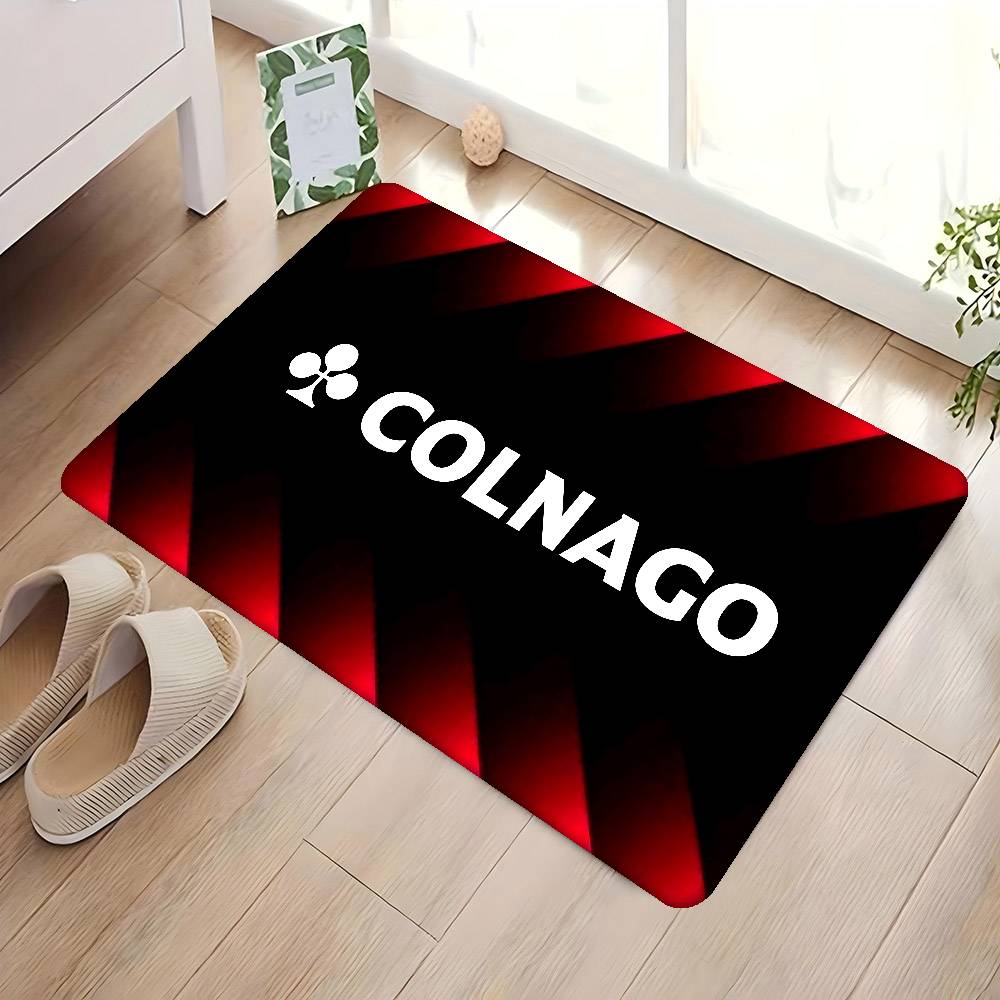 B-Bicycle C-Colnagos LOGO Door Mat Washable Non-Slip Living Room Sofa Chairs Area Mat Kitchen Doormat Area Rug