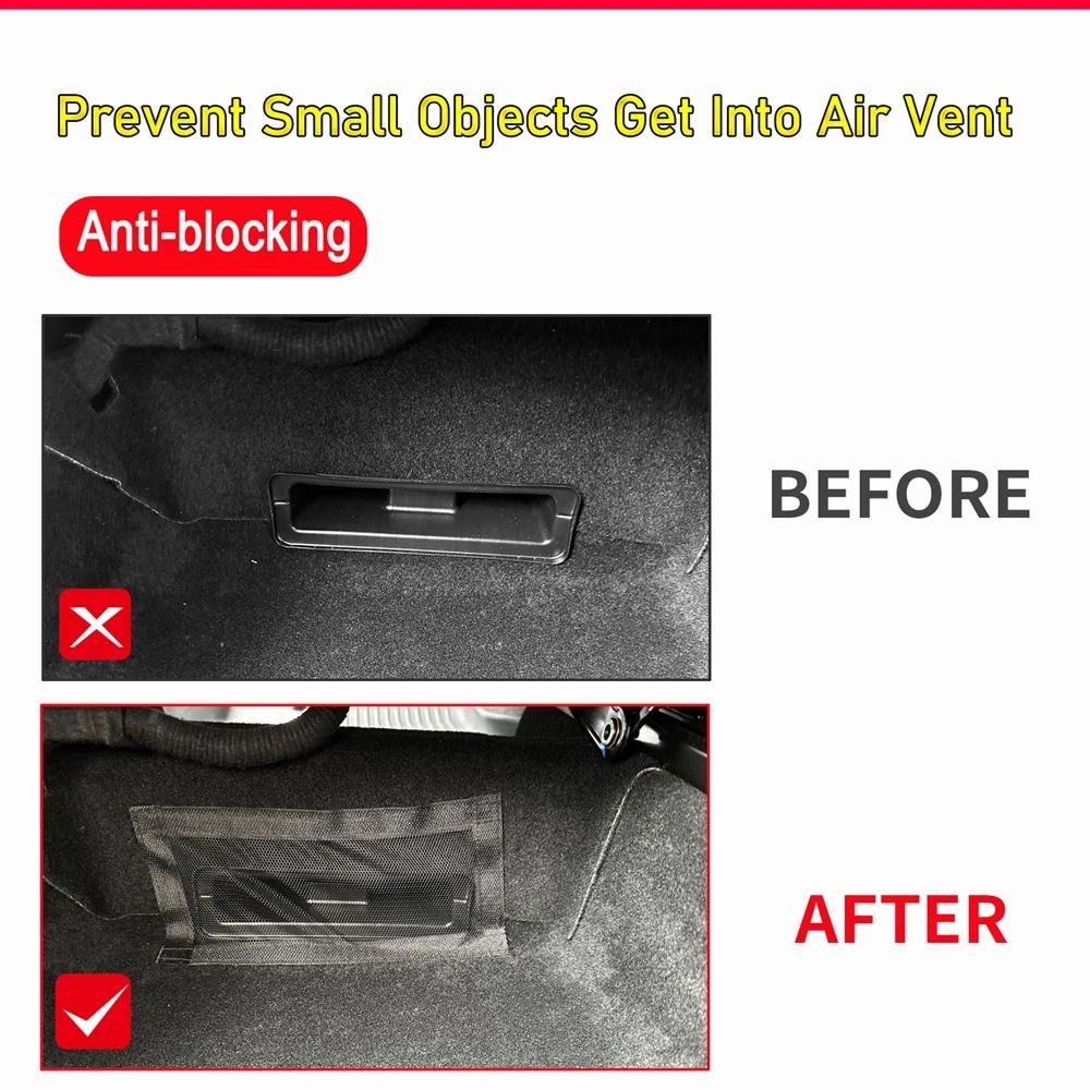 For Tesla Model Y Juniper Launch 2025-2020 Model 3 Highland Air Outlet Under Seat Protective Cover Vent Mesh Filter Accessories