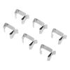 50pcs 0.9x0.6in/0.8x0.6in Gutter Hooks Stainless Steel Outdoor Light Clips  Seasonal Display