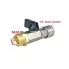 1/4" Brass Quick Connect Nozzle Set, High Pressure Washer Hose Adapter with Adjustable Valve for Car Wash