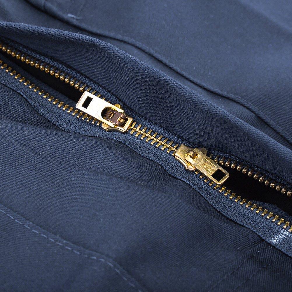 Dickies Deluxe Blended Coverall 48799, Men's Long Sleeve Workwear, Dark Navy (DN), Large Sizes Available [Parallel Import]