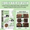 Keratin Curly Hair Elastin Improve Hair Brightness Smooth Frizzy Hair Prevent Dryness Moisturize Shape Fluffy Hair Care Products