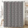 Modern Design Bath Shower Curtain Polyester Waterproof Home Decor Privacy Protection For Bathroom Coral Circle Pattern