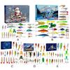 24 Days Fishing Lures Set Fishing Lure Advent Calendar Fishing Christmas Advent Calendar Xmas Fishing Gift for Fisherman