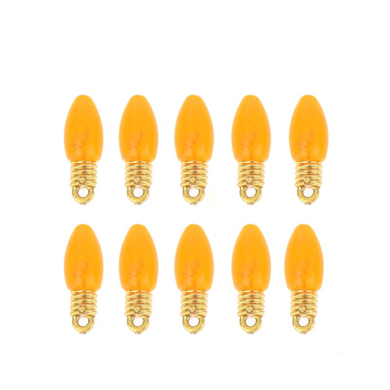 10 Pcs Plastic Colorful Mini Bulb For Making Christmas Party Decor Diy Hanging Lamp Materials