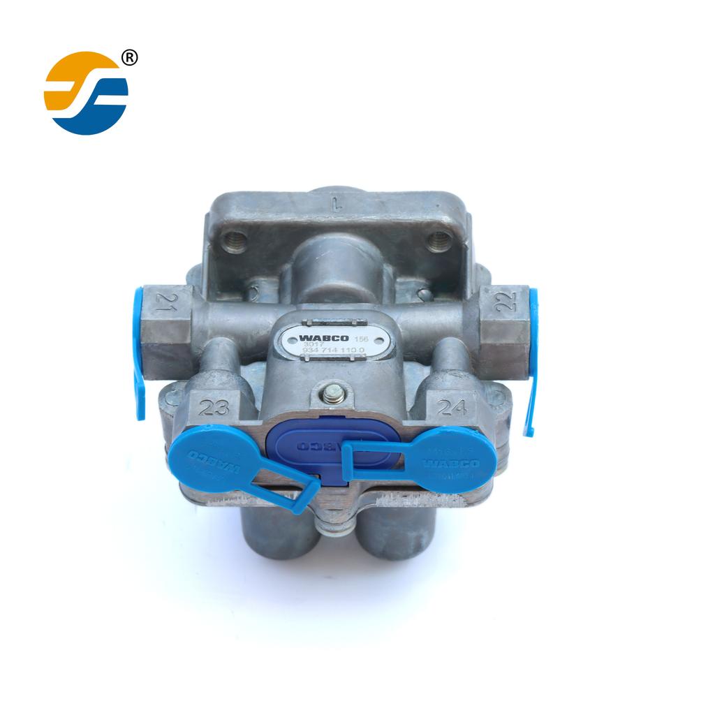 4 Four-Circuit Protective Valve Original 9347141100 Brake Valve for Bus Spare Parts