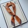 New Hundred Hundred Satin Letter Print Neckerchief 70×70 Silk Scarf Small Square Scarf High Sense of French Scarf