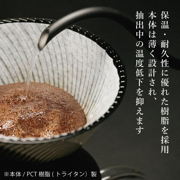HARIO V60 Dripper NEO 1-4 Cups Tritan Resin Spiral Rib Black Made in Japan VDN-02-B