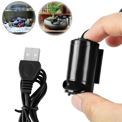 Аквариумный воздушный насос USB DC 3V 5V Мини-погружной насос для аквариумов, аквариумных рыбок, фонтанов, гидропоники, распылитель кислорода