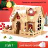 DIY Christmas Igloo Cookie House Kit for Kids with Reindeer Stickers
