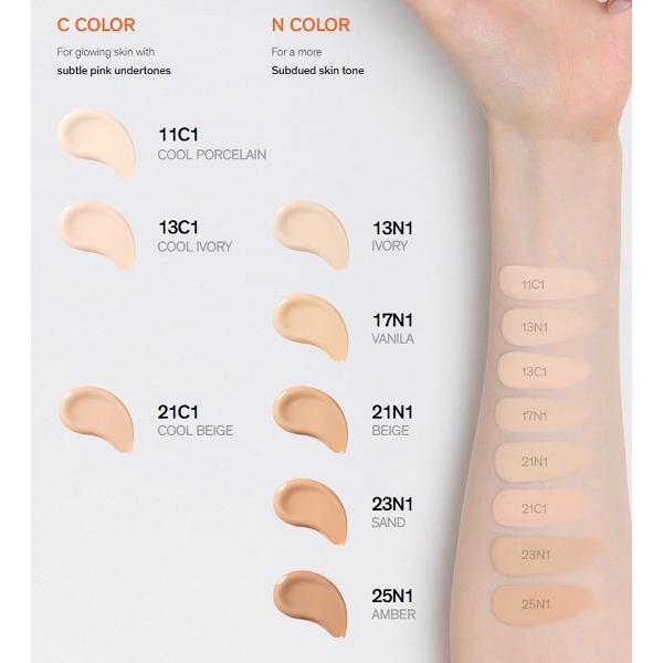 Sulwhasoo Кушон Perfecting Cushion с наполнителем (21C1 Холодный бежевый) SPF 50+ PA+++ 15g*2EA