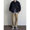 Retro Workwear Coach Jacket Zipper Pocket Loose Japanese Casual Lapel Jacket Top Autumn New Style
