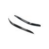 2x Headlight Eyebrow Gloss Black Left Right Eyelid Cover Trim For Ford Falcon ABS Material Brand New High GradeGood Product