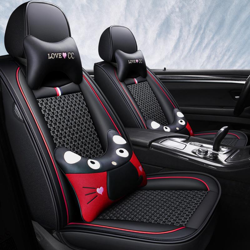 Дышащая кожаная мультяшная подушка на сиденье для Buick Excelle 2013-2015