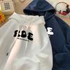 Принтованный повседневный худи большого размера, осенне-зимний свободный модный брендовый спортивный жакет с алфавитом