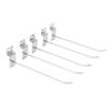50pcs Slatwall Hooks Slot Plate Hook Slotted Plate Single Wire Hooks for Retail Display 15cm 3.3mm
