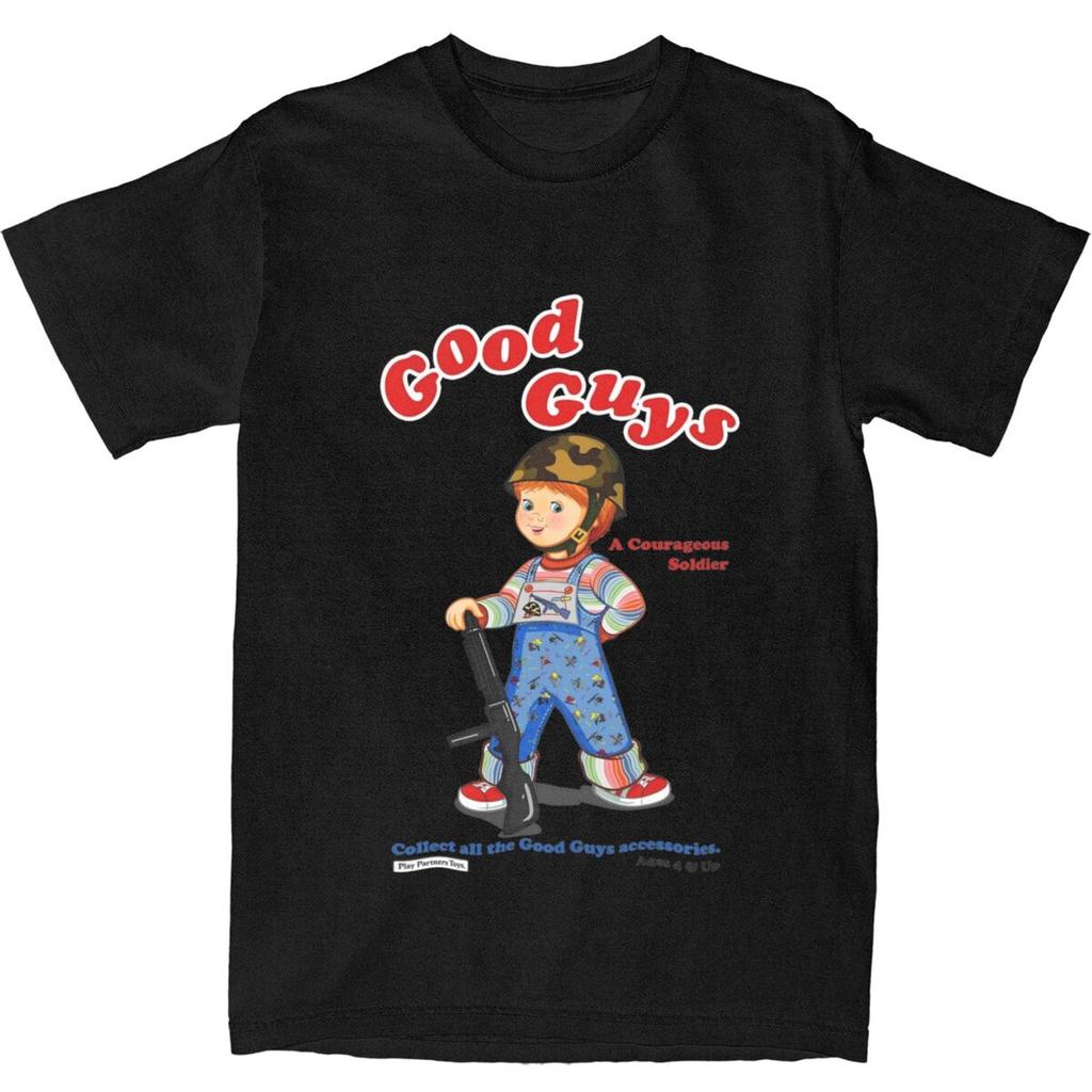 Футболка Good Guys Soldier Child's Play Chucky Merchandise для мужчин и женщин, кукла Чаки в стиле ужасов 80-х, винтажные хлопковые футболки с графическим принтом