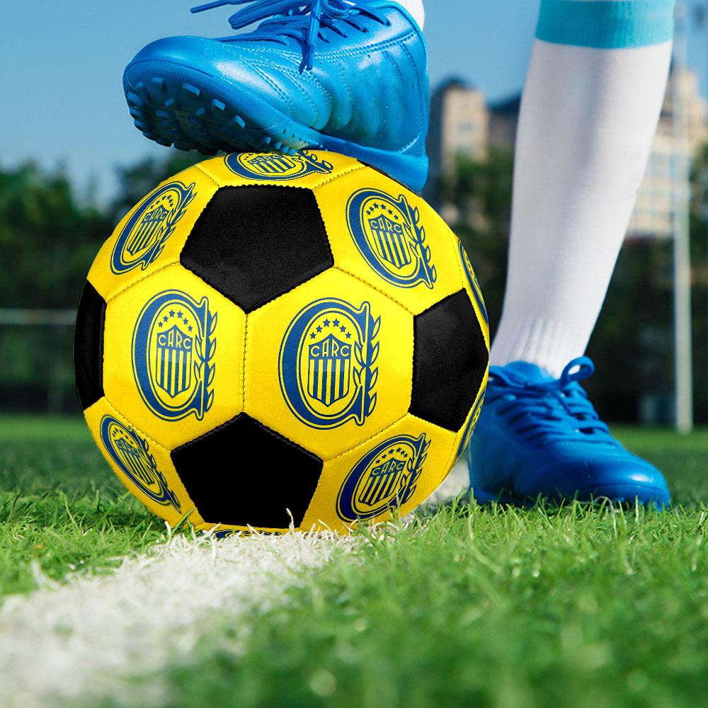 Футбольный мяч Rosario Central Размер 5 Цветной Машинная строчка ПВХ Готов к соревнованиям Прочный Высокий отскок
