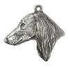 Saluki, Persian Greyhound, Arabian hound - Dog necklace in gift box, silver-plated locket for dog fan, striking pendant by Art-Dog brand