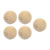 5x Wooden Balls for Crafts and DIY Projects No Hole 70mm Diameter Ornaments Decor Unpainted