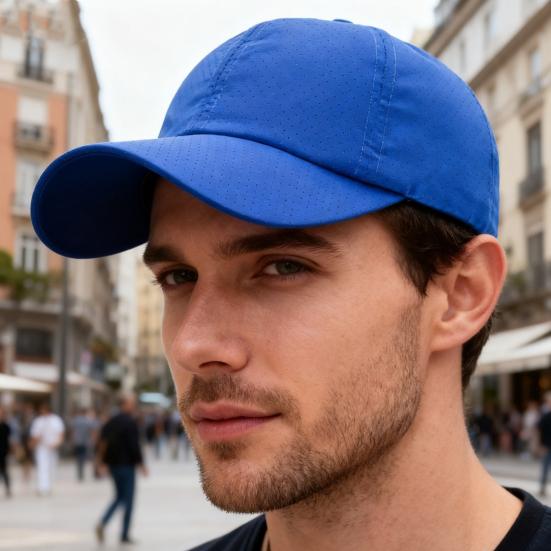 Baseball Hat Breathable Mesh Design Lightweight UV Proof Sun Hat Solid Color Adjustable Outdoor Sport Hat Headwear