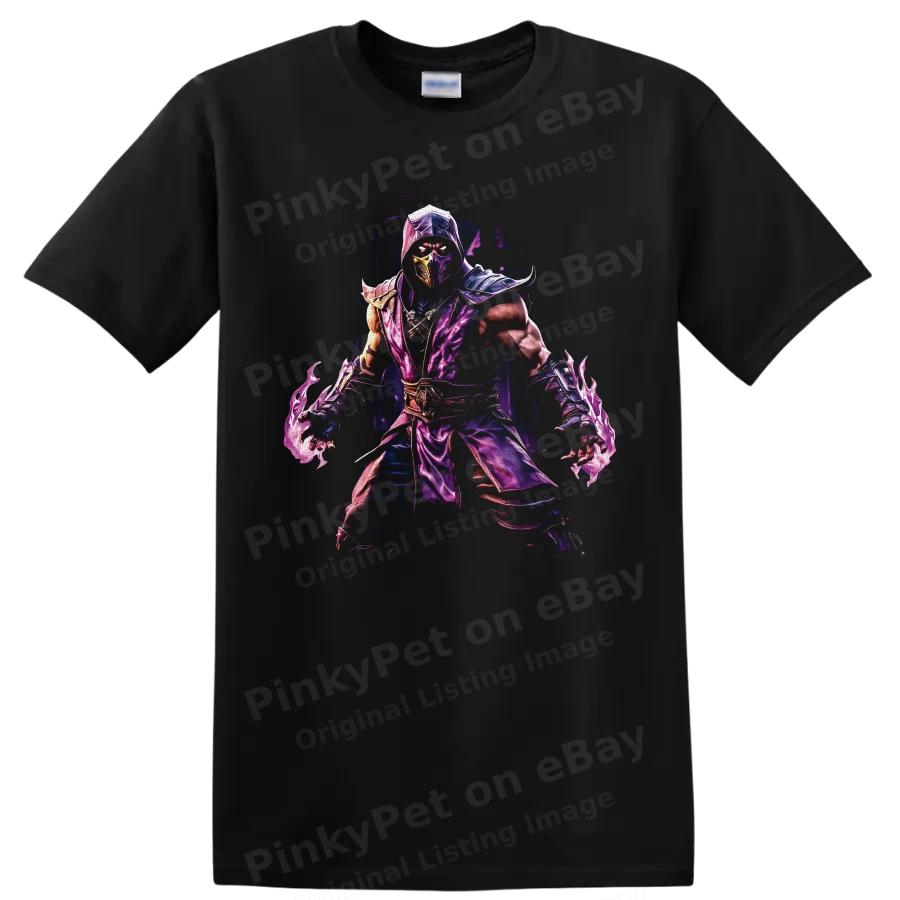 Rain Mortal Kombat T Shirt Purple Ninja Water Warrior Graphic Tee Gift Gamer