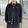Men's Versatile Denim Jacket for Spring and Autumn, Loose Fit Plus Size Cargo Jacket Denim Casual Streetwear Denim Jacket Men's Daily Wear Outerwear