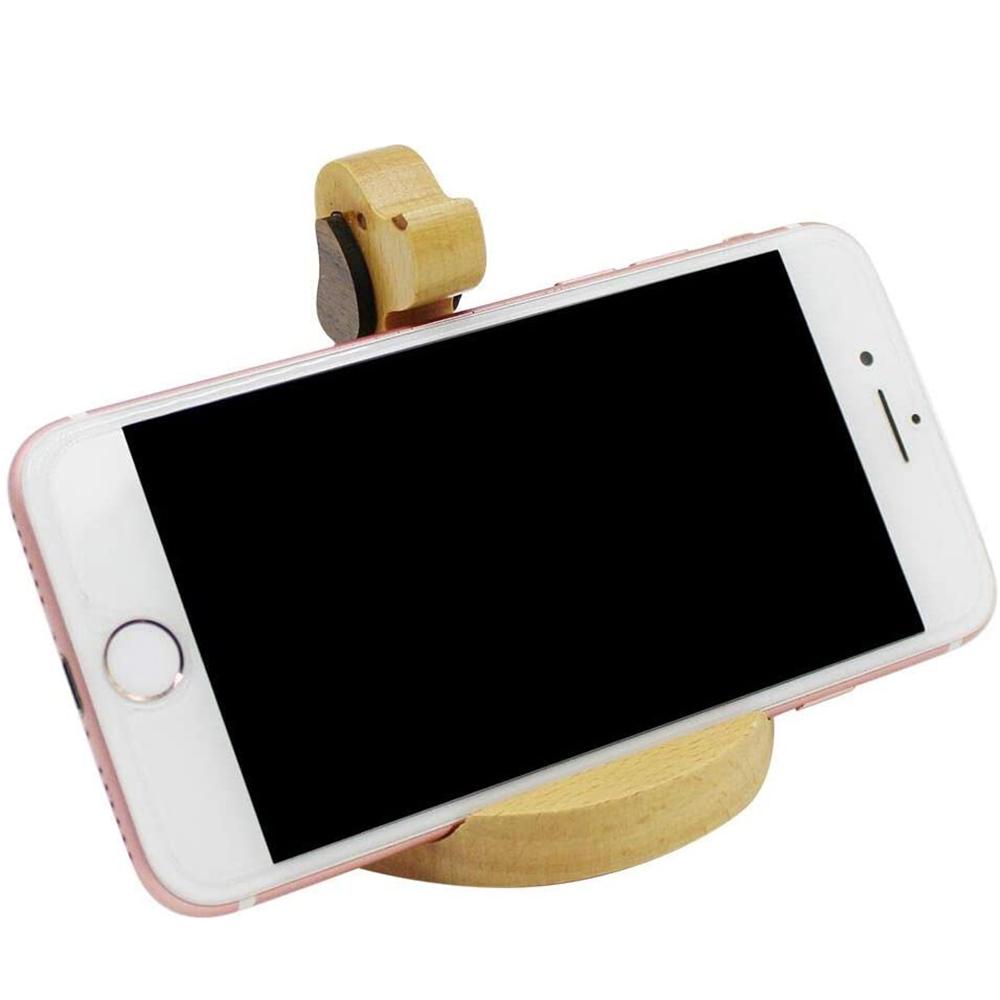 Cell Phone Cute Dog Wood Wooden Smartphone Standing Phone Holder Stands Phone Bracket