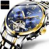Golden Poemon Brand Business Watch Watch Men's Tourbillon Mechanical Watch Multifunctional Luminous Waterproof Watches