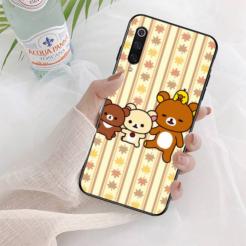 Чехол для телефона с медведем Rilakkuma для Xiaomi mi 5 6 8 9 10 lite pro SE Mix 2s 3 F1 Max2 3