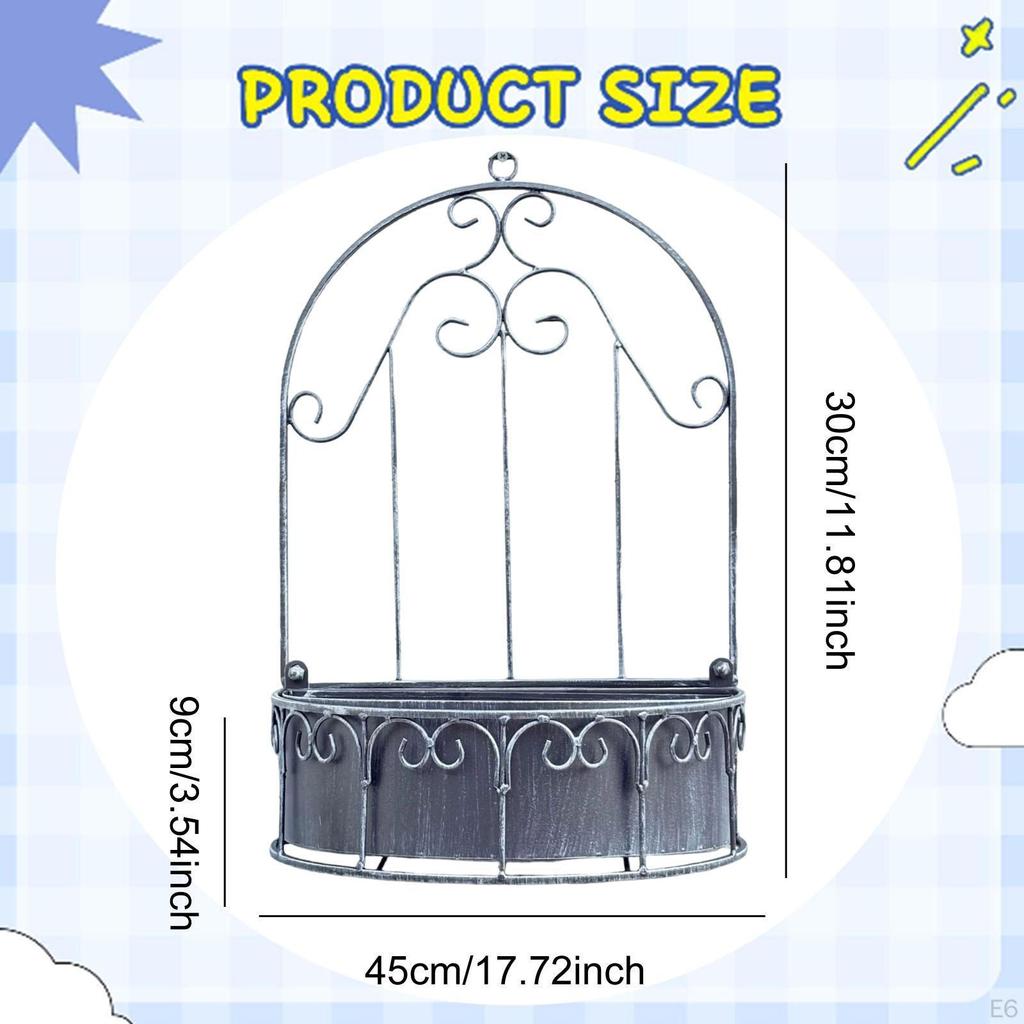 Съемный настенный кашпо 11,8x17,7 дюйма Аксессуар Подвесной контейнер для цветов