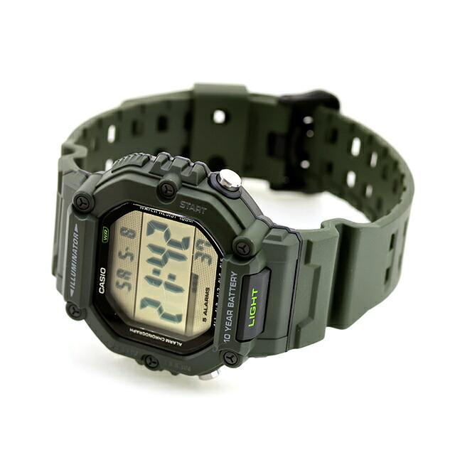 Casio Стандартные кварцевые часы с длинным ремешком, для наружного использования, с батарейным питанием AE-1600HX-3AV, мужские