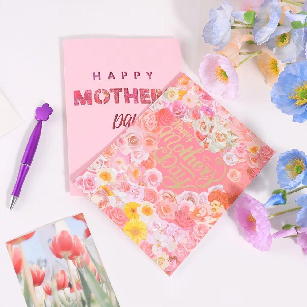 Writable Card Greeting Cards Beautiful Mother's Day Blessing Card  Mother's Day