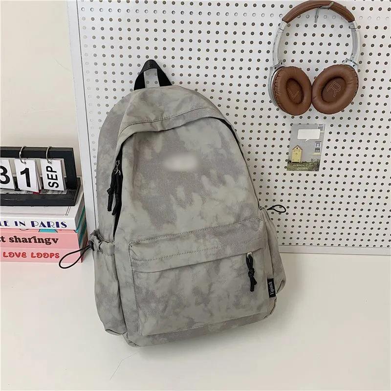 Schoolbag Fashion 1011 New Tie-Dye High School College Student Large Capacity Class Bag Casual Versatile Commuter Backpack