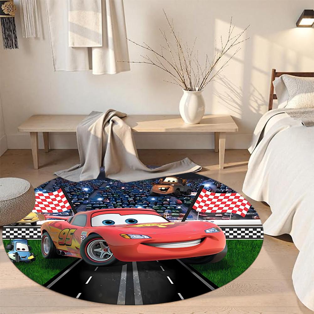 Dinsey Round Carpet Design for Game Room Outdoor Balcony Foyer Anti-slip Round Rug Decorate Offices Wedding Party Gift