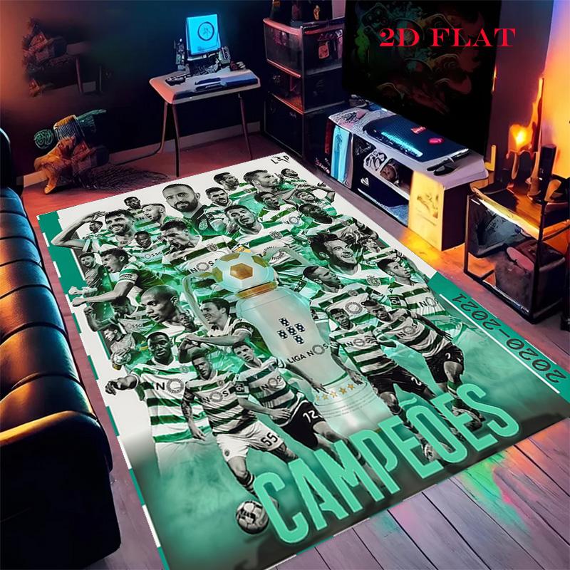 Ковер Sporting CP для гостиной, спальни, дома, украшение дивана, нескользящий коврик для игр детей
